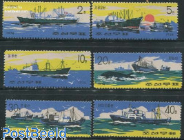 Fishing ships 6v