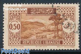 0.50P, Type II, Stamp out of set