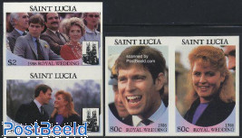 Royal wedding 2x2v imperforated