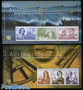 Australia 99 2 s/s with A99 perforation