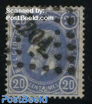 20c, Blue, Stamp out of set