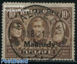 Malmedy, 10F, Stamp out of set