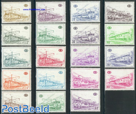 Railway stamps 19v
