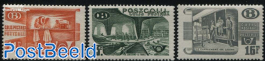 Parcel stamps, postal day 3v