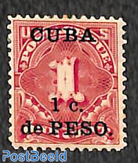 Puerto Principe, 1c de PESO, Stamp out of set