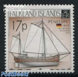 17p, Stamp out of set