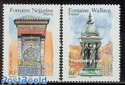 Fountains 2v, joint issue with Morocco