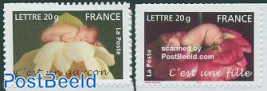 Birth stamps 2v s-a