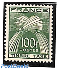 Postage due, 100Fr, Stamp out of set