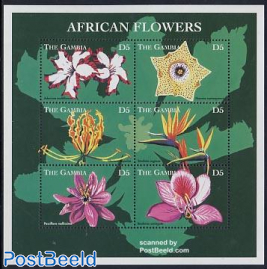 African flowers 6v m/s