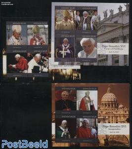 Pope Benedict XVI 3 s/s