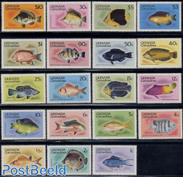 Definitives, fish 19v (without year)