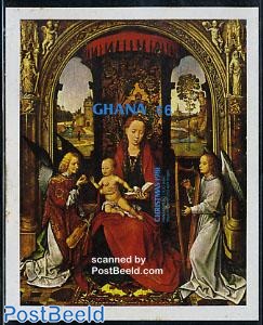 Christmas Memling painting s/s imperforated