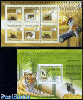 WWF On stamps 7v (2 s/s)