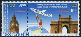 50 years international flights Air India 2v [:]
