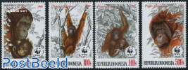 WWF, monkeys 4v
