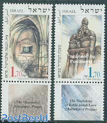 Jewish Praha 2v, joint issue Czech republic