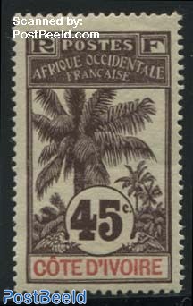 45c., Stamp out of set
