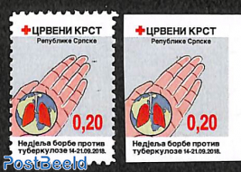 Welfare stamps, TBC 2v (perforated & imperforated)