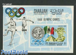Olympic history s/s, imperforated