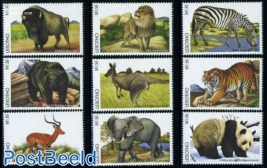 Animals from the world 9v