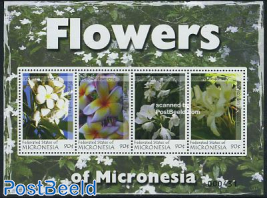 Flowers of Micronesia 4v m/s