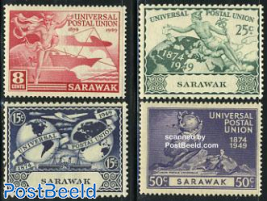 Sarawak, 75 years UPU 4v