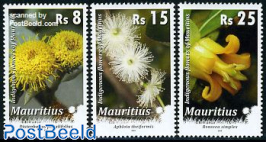 Definitives, flowers (with year 2010) 3v