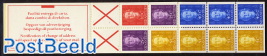 Definitives booklet, Red Cross, red stamp above