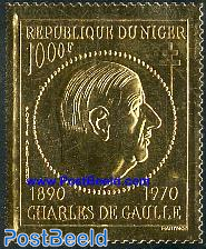Charles de Gaulle 1v gold