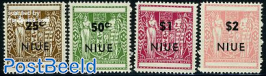 Fiscal stamps 4v