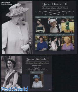 Elizabeth Longest Reigning Monarch 2 s/s