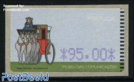 Automat stamp, postal museum 1v