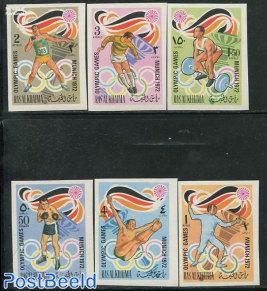 Olympic Games 6v, imperforated