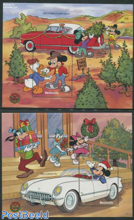 Disney, Christmas, Automobiles 2 s/s