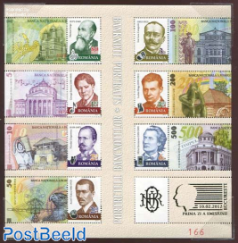 Personalities on banknotes special m/s