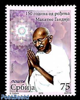 M. Gandhi 150th birth anniversary 1v