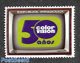 Color television (with correos 2019) 1v
