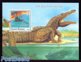 Prehistoric Crocodile s/s