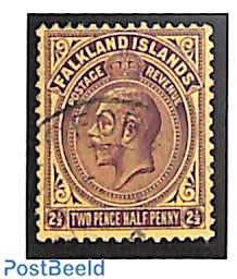 2.5d, used, Stamp out of set
