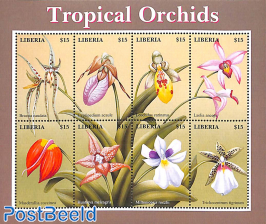 Tropical Orchids 8v m/s
