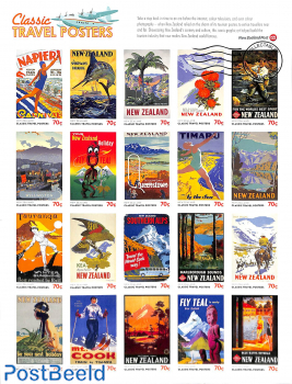 Classic Travel Posters m/s imperforated (with cancellation, from yearbook)