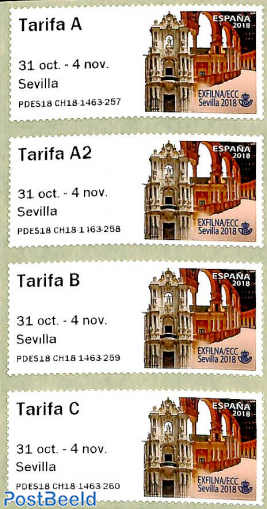 Automat stamps, Exfilna Sevilla 4v