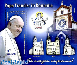 Pope's visit, joint issue Vatican s/s