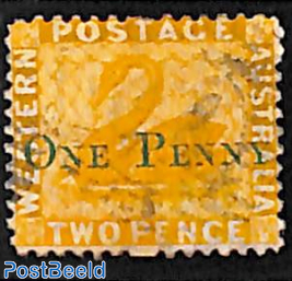 One Penny Overprint 1v