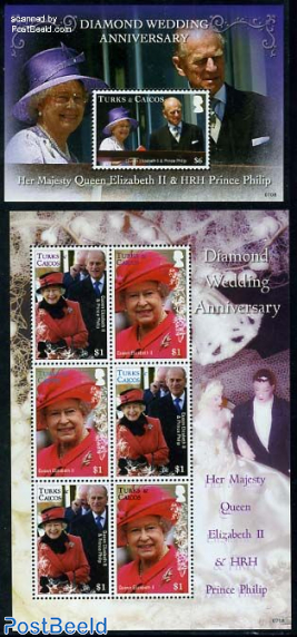 Queen Elizabeth II 60th birthday 2 s/s