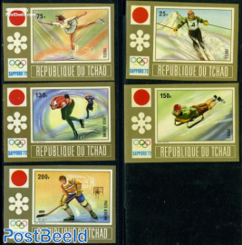 Winter Olympic Games 5v imperforated
