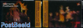 Philatelic exhib 2v, 3D stamps