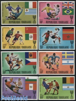 Football World Cup 8v, imperforated
