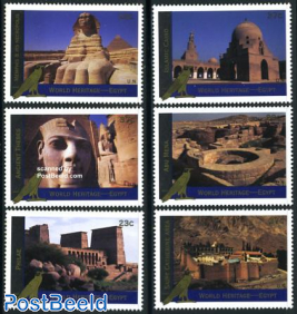 World Heritage, Egypt 6v